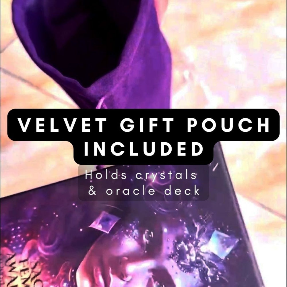 13 Crystals Divine Feminine Crystals & Oracle Cards - Pouch Set - BONUS GET 1 FREE - 1 DAY CODE: SISTERLOVE