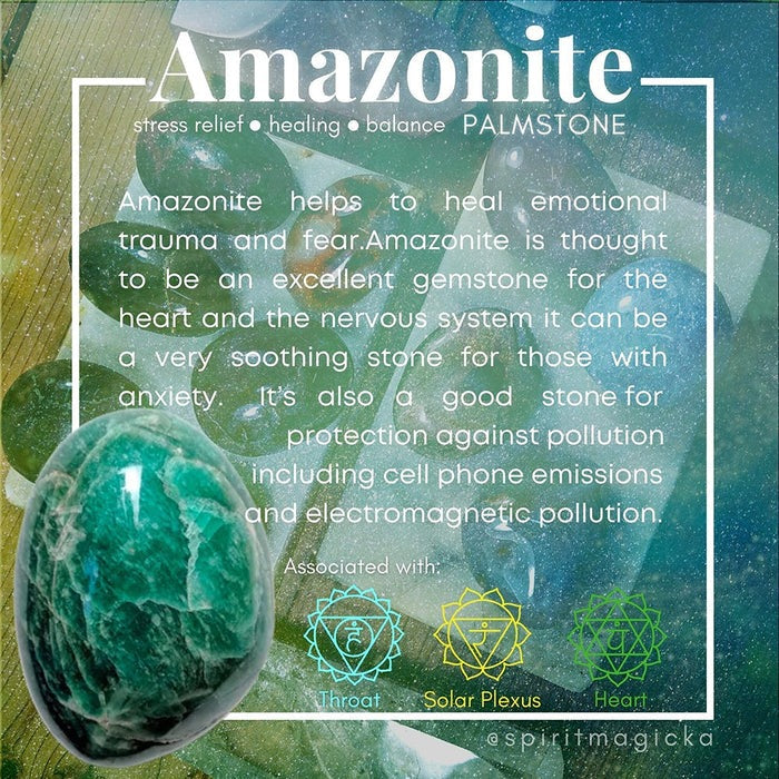 FREE GIVEAWAY! Amazonite Palmstone - (Just Pay Cost of Shipping)