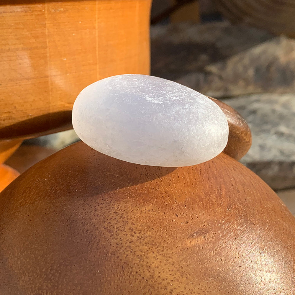 Selenite Ellipse Stones