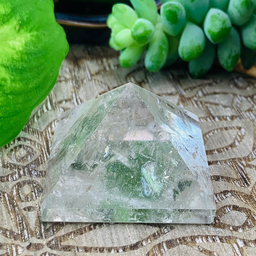 Crystal Mood Light (Clear Quartz Medium Pyramid) - wand