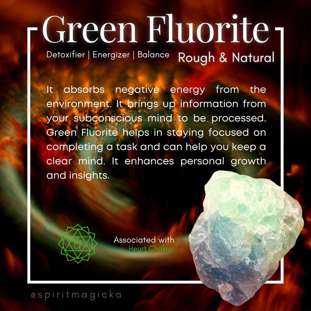 Green Fluorite Rough Stone - rawstone