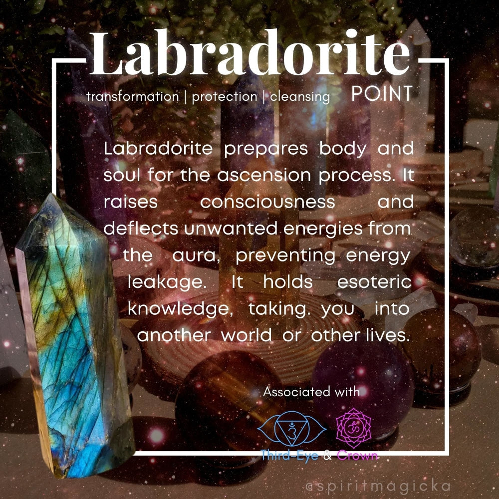 FREE GIVEAWAY! Labradorite Crystal Set (7 Pieces) - (Just Pay Cost of Shipping)