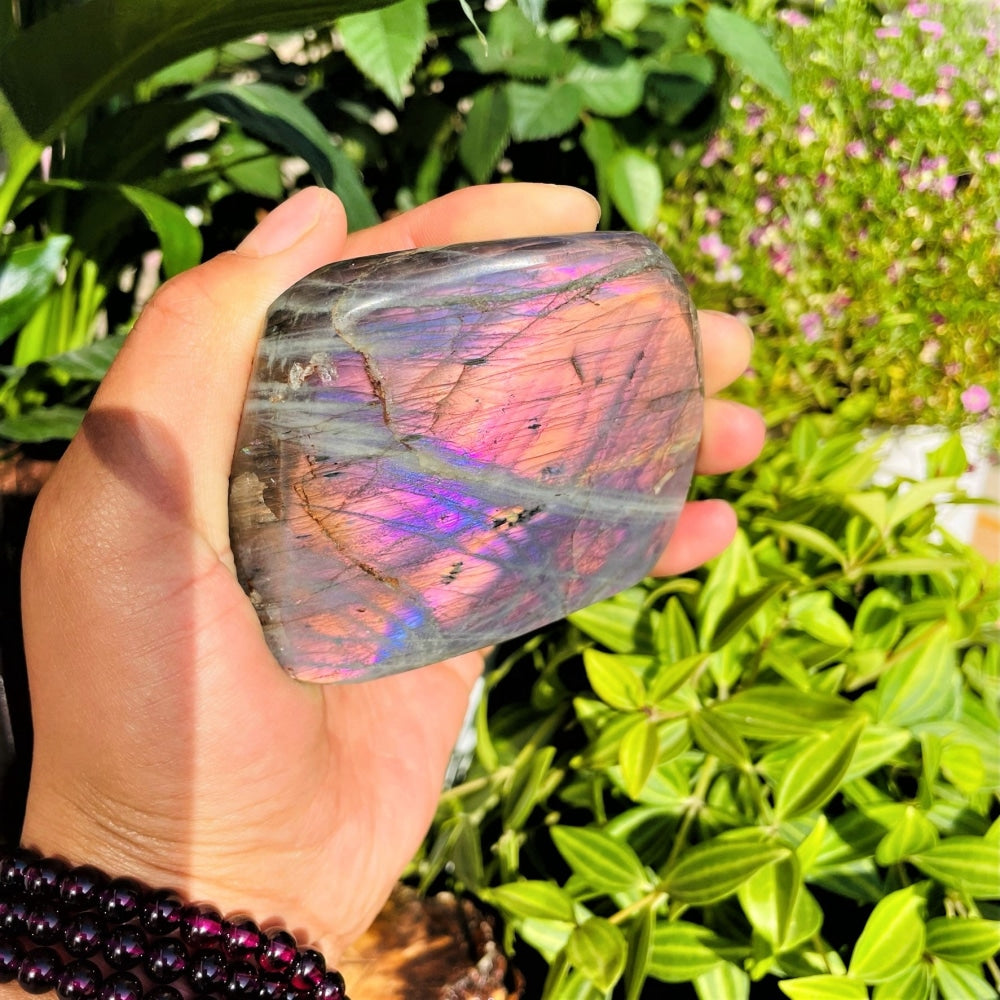 Large Purple Flash Labradorite Freeform (Item #0096)