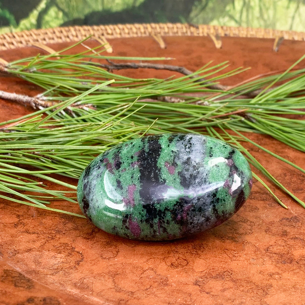 Ruby In Zoisite Palmstone