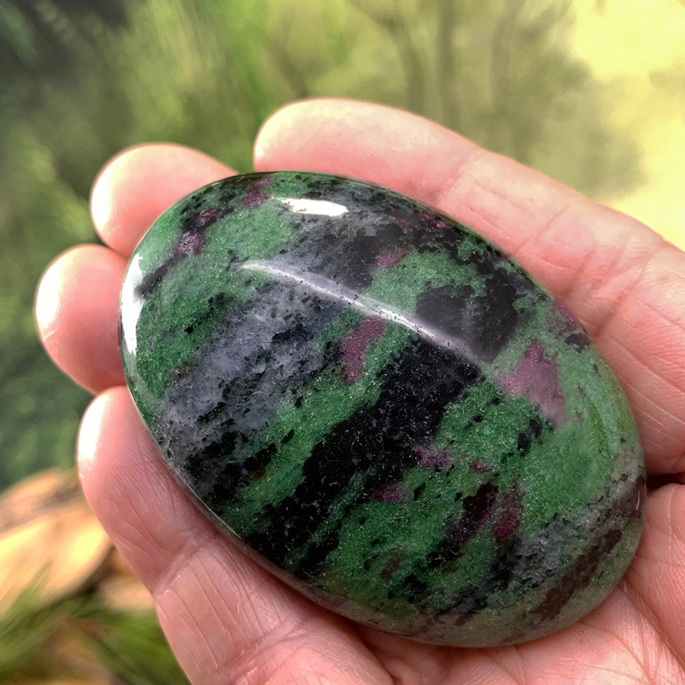 Ruby In Zoisite Palmstone