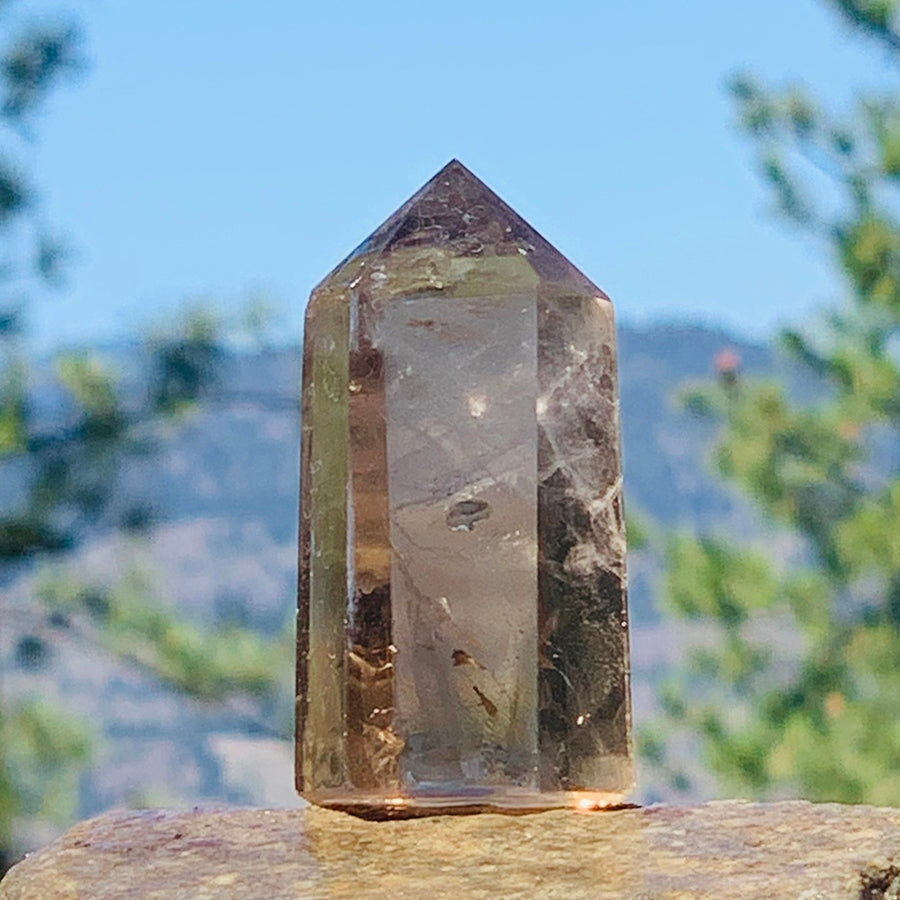 Smoky Quartz Point - wand