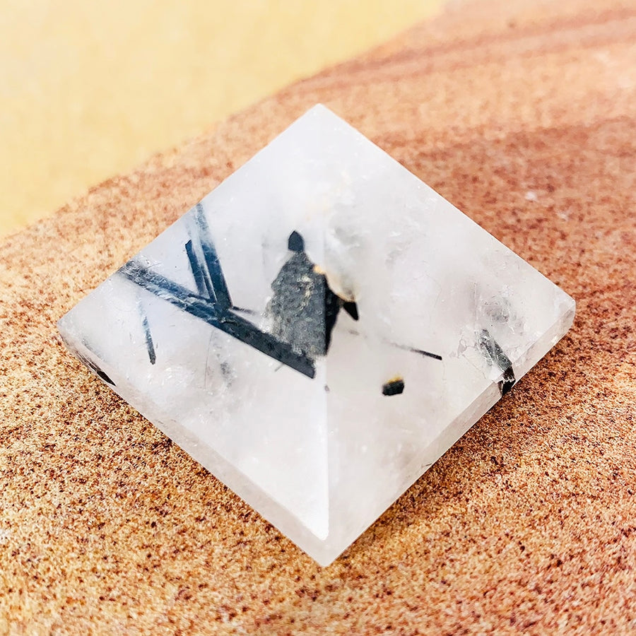 Tourmalated Quartz Pyramid - Small - pyramids