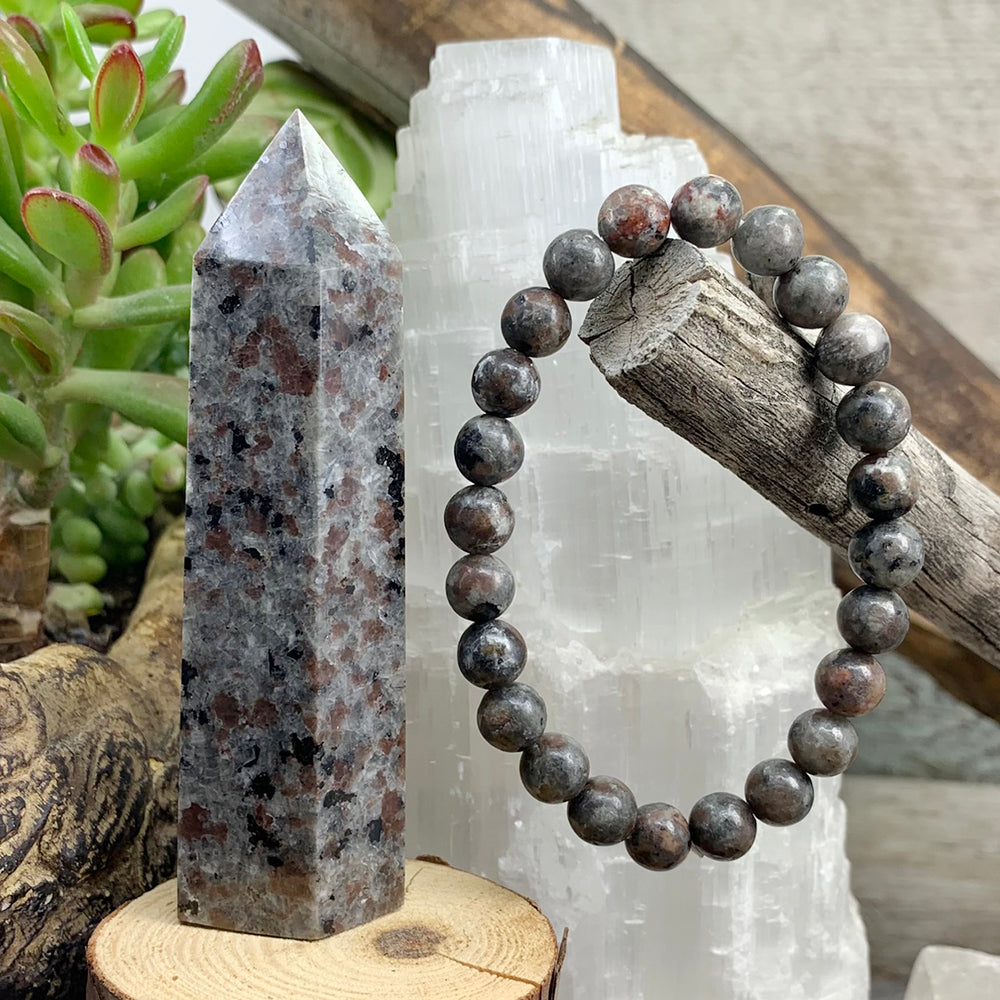 Yooperlite - The Stone the Glows! Generator + Mala Bracelet Combo Set!